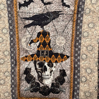 Skull & Roses Quilt – Handmade Gothic Throw | 42" x 62"