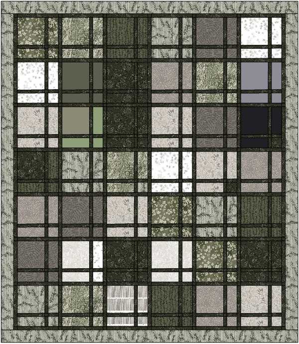 FIGO Tranquility Layer Cake Fun Quilt Kit