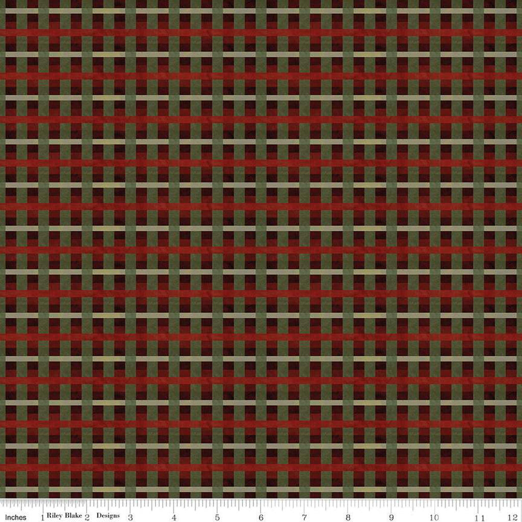 Riley Blake Up O The Housetop C14735 Plaid