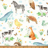 Hoffman Fabric Love and Learning Animals V5329-22