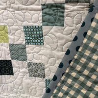 Greenstone Scrappy Quilt by Jen Kingwell – Handmade Modern Throw | 51" x 58"