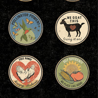 Clothworks Homestead Circle Panel