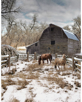 Hoffman Fabrics Y5782 Winterwind Stables