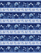 Wilmington Blooming Blue Stripe 27687 441