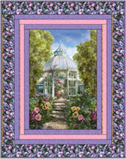 Hoffman Fabrics Botanical House Panel Quilt Kit