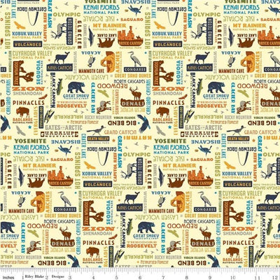 Riley Blake The National Park C8784 Words