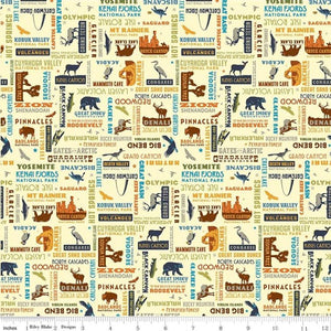 Riley Blake The National Park C8784 Words