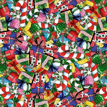QT Fabrics Snowman Follies Candy 29593 X