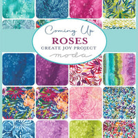Moda Fabrics Coming Up Roses 39788 11- Rainbow