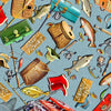 Michael Miller Fabrics Girls Gone Fishing Quilt Kit