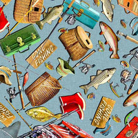 Michael Miller Fabrics Girls Gone Fishing Quilt Kit