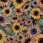 Michael Miller Fabrics Flower Market DDC11824 Flourishing flowers