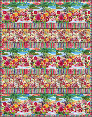 Hoffman Fabric Fiore Quilt Kit
