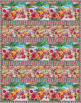 Hoffman Fabric Fiore Quilt Kit