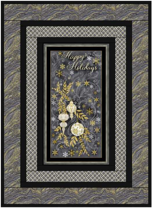 Timeless Treasures Happy Holiday Quilt Kit