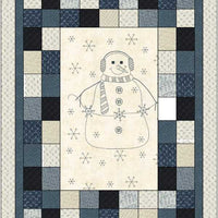 Moda Fabrics  Snowman Gather IV Panel Quilt Kit