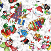 QT Fabrics Snowman Follies Tossed 29592 Z