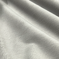 QT Fabrics Silky Minky Solid Silver 90"