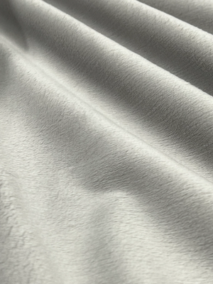 QT Fabrics Silky Minky Solid Silver 90
