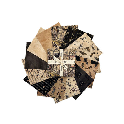 Clothworks SQ0504 Gothic Halloween Five Inch Blocks