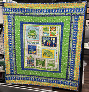 Ready Made Toadally Cool Hop On It Frog Quilt- Glow in the Dark