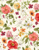 Wilmington Fabric 17810 273 Medium Florals Cream
