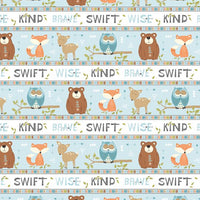 Wilmington Prints Winsome Critters Stripe