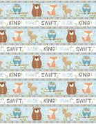 Wilmington Prints Winsome Critters Stripe