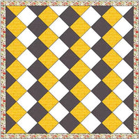 On Point Quilt Sterling and Gold Quilt Kit
