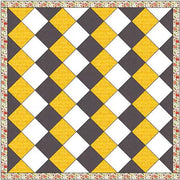 On Point Quilt Sterling and Gold Quilt Kit