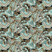 Clothworks En Bleu Y4031 Packed Butterflies