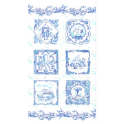 Clothworks Sandy Toes Y4043-90 24" Panel Blue