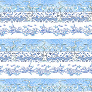 Clothworks Sandy Toes Y4045-90 Stripe Blue