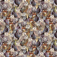 Clothworks Y4074-55 Packed Owls