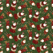 Clothworks Y4118-113 Gingerbread Christmas Santa