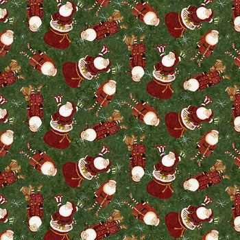 Clothworks Y4118-113 Gingerbread Christmas Santa