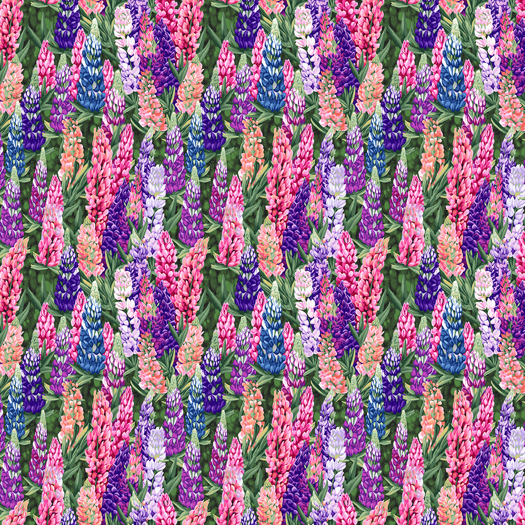 Clothworks Y4133-55 Woodland Lupine