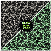 Clothworks Toil & Trouble Y4161-3 Glow In The Dark Skeletons
