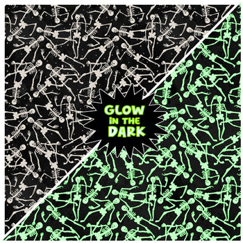 Clothworks Toil & Trouble Y4161-3 Glow In The Dark Skeletons
