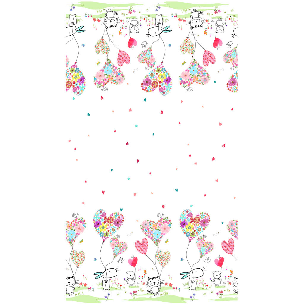 Clothworks Love Is In The Air Y4288-1 Double Border