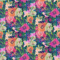 Clothworks Sunset Meadows Sketchy Floral