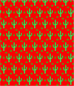 Desert Cactus Red Minky by Michael Miller