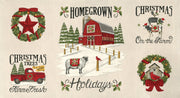 Homegrown Holidays Winter White Panel