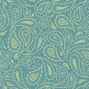 Down On The Farm PAISLEY TEAL 27859-Q By QT Fabrics