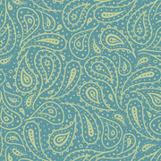 Down On The Farm PAISLEY TEAL 27859-Q By QT Fabrics