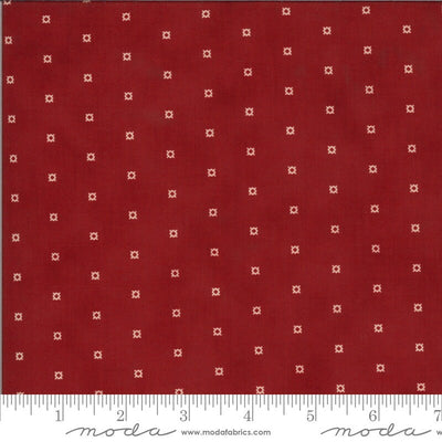 Moda Fabrics Redwork Gatherings Red 49115 13