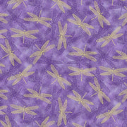 Hoffman Fabrics Graceful Garden S7735-14G-Purple-Gold