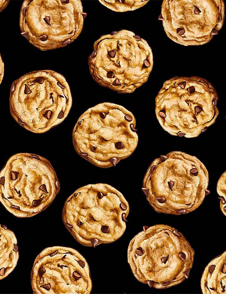 Timeless Treasures Tossed Realistic Cookies by George McCartney