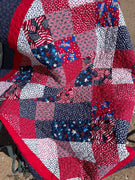 Patriotic On Point Quilt Kit