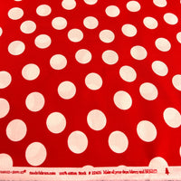 Moda Fabrics Merry and Bright Poinsettia Red Merry Giant Dot